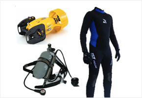 Diving equipment for professional divers